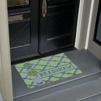 Chinoiserie Ginger Jars Jar Topiary Doormat