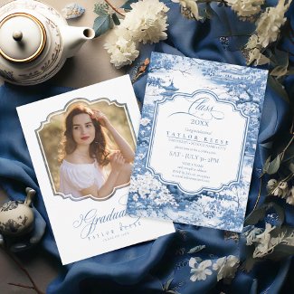 Chinoiserie Graduation Photo Template ID1098