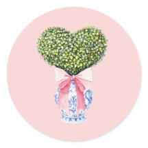 Chinoiserie Heart Topiary Valentine's Day
