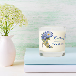Chinoiserie High-Heel Shoe Maid of Honor Gift Scented Candle