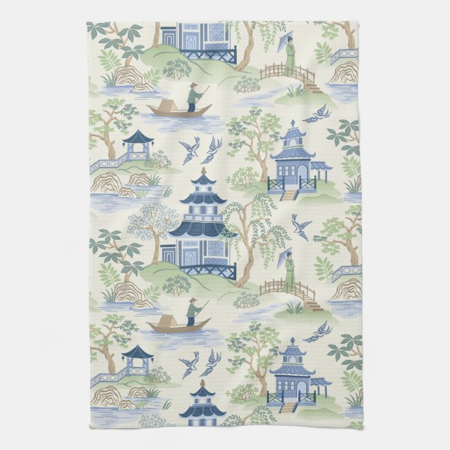 Chinoiserie Kitchen Towel (Vertical)
