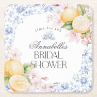 Chinoiserie Lemon Tea Party Bridal Shower Decor
