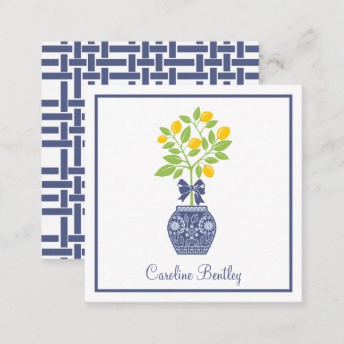 Chinoiserie Lemon Tree Gift Enclosure Cards