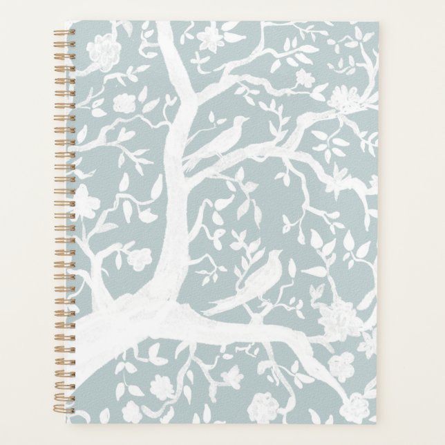 Chinoiserie Light Blue Planner (Front)