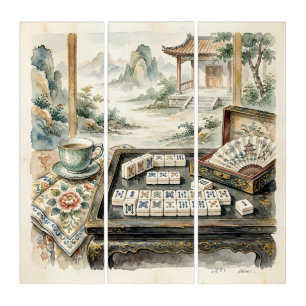 Chinoiserie Mahjong Wall Art