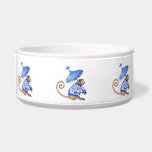 Chinoiserie monkey pet bowl<br><div class="desc">Your dog will love these cheerful chinoiserie monkeys adorning his/her dish!</div>