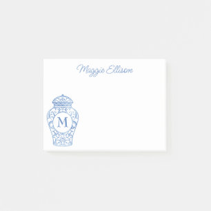 Chinoiserie Monogrammed Ginger Jar Notepad