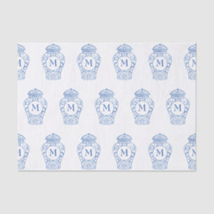 Chinoiserie Monogrammed Ginger Jar Tissue Paper