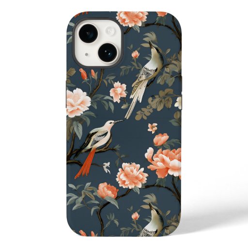 Chinoiserie on Denim Blue Case-Mate iPhone 14 Case