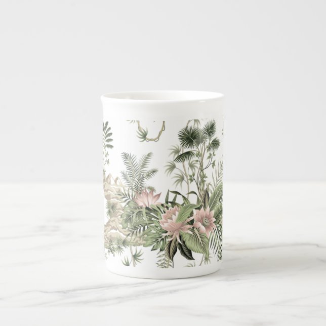 Chinoiserie Pattern Bone China Mug (Front)