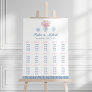Chinoiserie Pink And Navy 15 Tables Seating Chart Foam Board