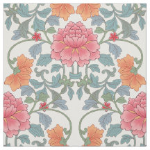Chinoiserie | Pink Peonies Floral Pattern 