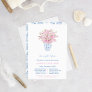 Chinoiserie Pink Wedding Rehearsal Welcome Dinner Invitation