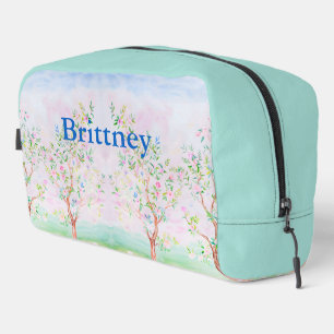 Chinoiserie preppy watercolor grandmillennial dopp kit