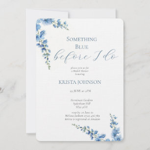 Chinoiserie Something Blue Bridal Shower Invitation