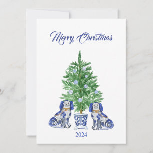 Chinoiserie Staffordshire Christmas Card