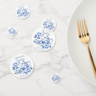 Chinoiserie Teapot Floral Vintage Bridal Shower Confetti