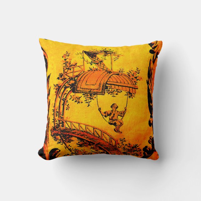 chinoiserie throw pillow (Front)