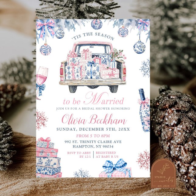 Chinoiserie To Be Married Bridal Shower Invitation (Creator Uploaded)