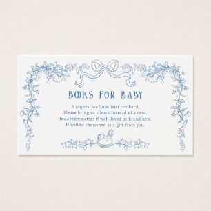 Chinoiserie Toile Books for Baby Enclosure Card