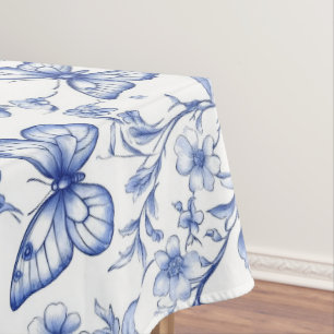 Chinoiserie Toile De Jouy Pattern  Tablecloth