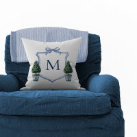 Chinoiserie Topiary Monogrammed Crest