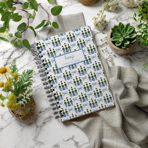Chinoiserie Topiary Personalized Journal Notebook