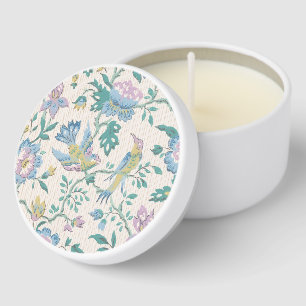 Chinoiserie Vintage Bird Floral Pastel Pattern Mini Candle Favors