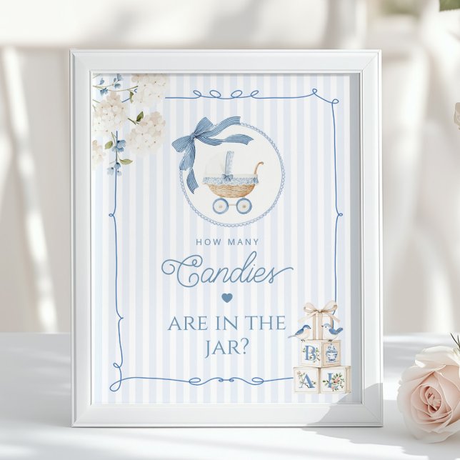 Chinoiserie Vintage Carriage How many Candies game Poster (Creator Uploaded)