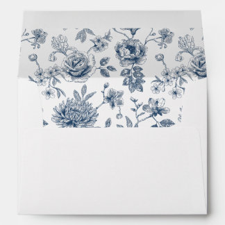 Chinoiserie Vintage Floral Envelope
