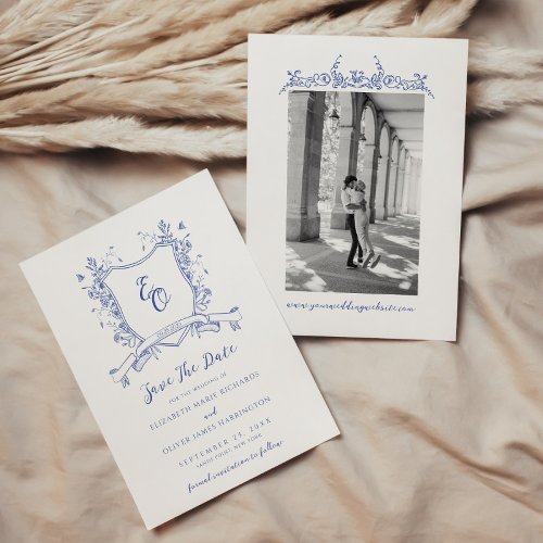 Chinoiserie Vintage Wedding Save The Date