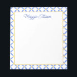 Chinoiserie Watercolor Chic Notepad<br><div class="desc">PreppyPrint.com - Add your personalized touch to this notepad. Click "customize" to change the font,  image size,  etc. Transfer this design onto the products of your choice too! Please visit my designer store,  PreppyPrint.com,  for coordinating items.</div>