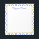 Chinoiserie Watercolor Chic Notepad<br><div class="desc">PreppyPrint.com - Add your personalized touch to this notepad. Click "customize" to change the font,  image size,  etc. Transfer this design onto the products of your choice too! Please visit my designer store,  PreppyPrint.com,  for coordinating items.</div>