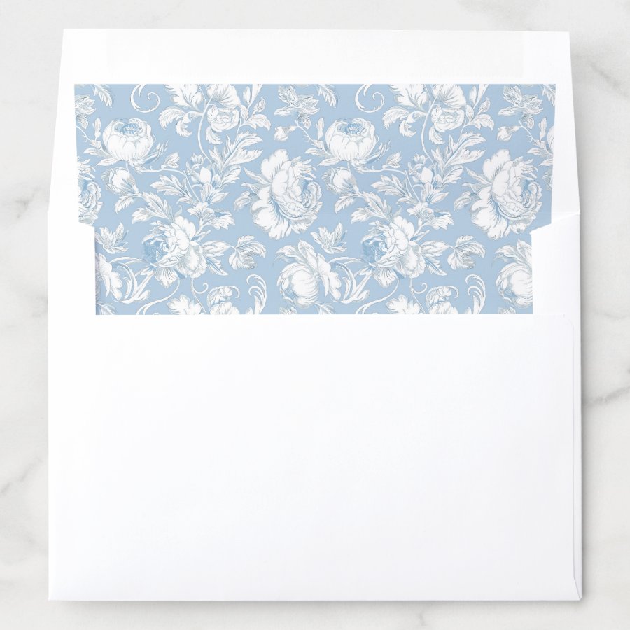 Chinoiserie Wedding Envelope Liner