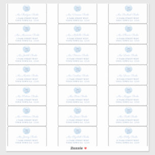 Chinoiserie Wedding Guest Envelope Address Labels