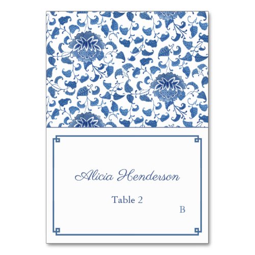 Chinoiserie Wedding Shower Individual Place Card