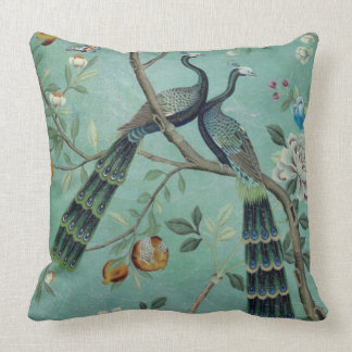 Chinoiserie With Birds Throw Pillow