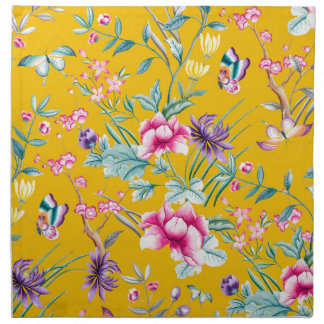 CHINOISERIE - YELLOW BASE CLOTH NAPKIN