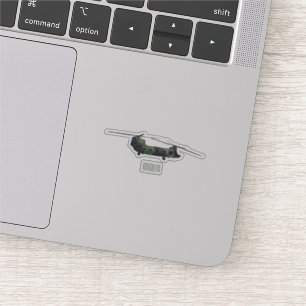 Chinook army helicopter cartoon illustration sticker