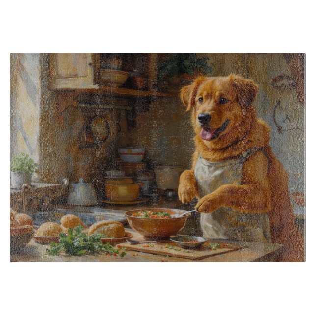 Chinook Cooking in Kitchen Cutting Board (Front)
