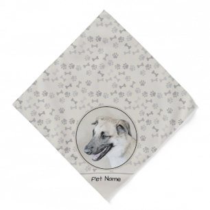 Chinook Helicopter Ear Painting Original Dog Art Bandana