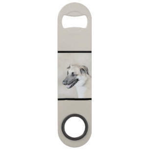 Chinook (Helicopter Ears) Painting - Dog Art Bar Key