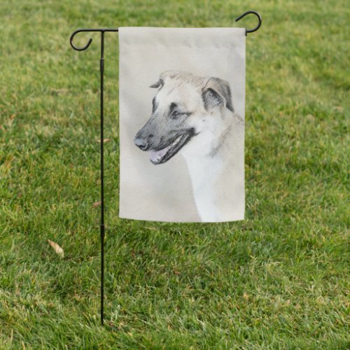 Chinook Helicopter Ears Painting _ Dog Art Garden Flag