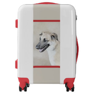 Chinook (Helicopter Ears) Painting - Dog Art Luggage