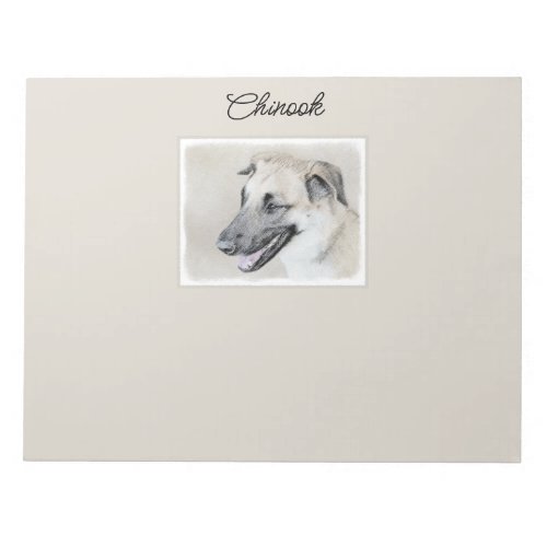 Chinook Helicopter Ears Painting _ Dog Art Notepad