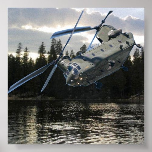 CHINOOK HELICOPTER POSTER