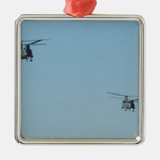 Chinook Helicopters Metal Ornament