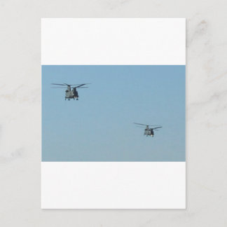 Chinook Helicopters Postcard