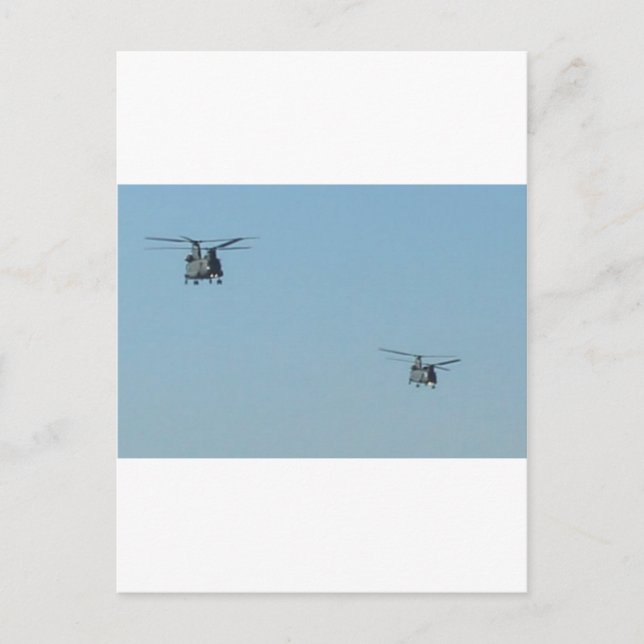 Chinook Helicopters Postcard (Front)