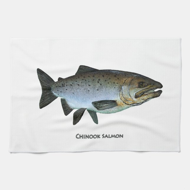 Chinook - King Salmon Towel (Horizontal)